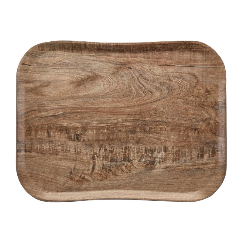 Plateau polyester Century aspect naturel bois olivier clair - 360 x 460mm - Cambro - Fourniresto Plateau polyester Century aspect naturel bois olivier clair - 360 x 460mm - Cambro - Fourniresto
