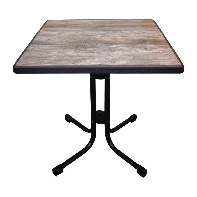 Klappbarer Vintage-Patio-Tisch Limburg 70 x 70 cm - FourniResto - Fourniresto Klappbarer Vintage-Patio-Tisch Limburg 70 x 70 cm - FourniResto - Fourniresto