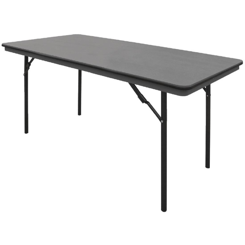 Rechthoekige opvouwbare grijze tafel van ABS - 1520 mm - Bolero - Fourniresto Rechthoekige opvouwbare grijze tafel van ABS - 1520 mm - Bolero - Fourniresto