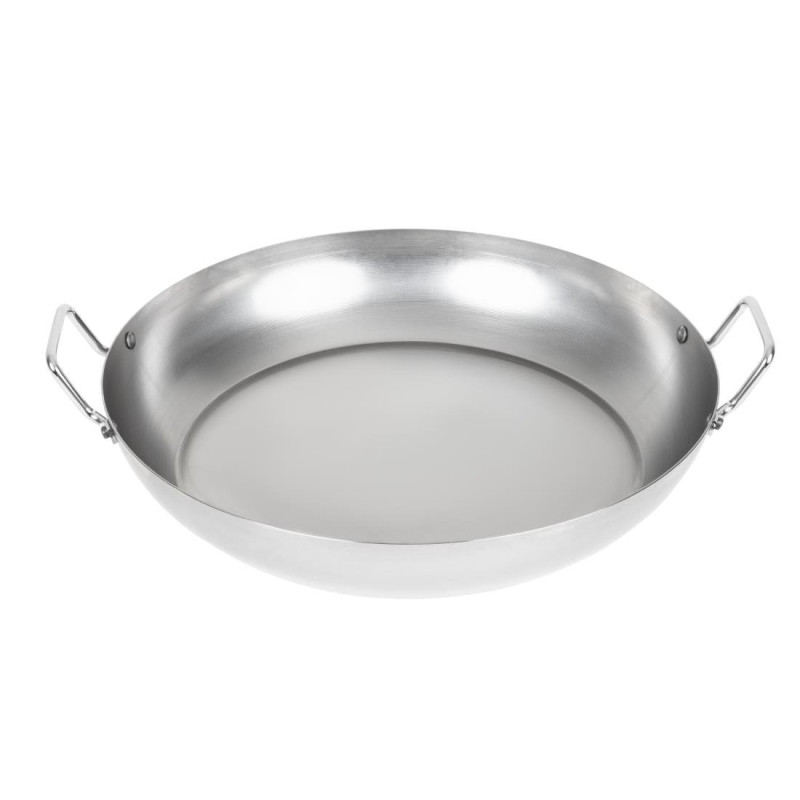 Carbon Steel Paella Pan - Ø 400mm - Vogue Carbon Steel Paella Pan - Ø 400mm - Vogue