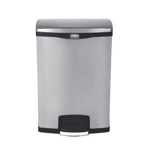 Mülleimer mit Frontpedal aus Edelstahl Slim Jim - 90L - Rubbermaid