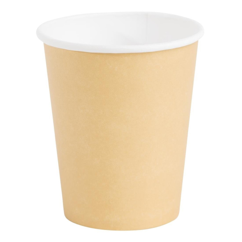 Disposable Cups Hot Drinks Brown - 225ml - Pack of 1000 - Fiesta Disposable Cups Hot Drinks Brown - 225ml - Pack of 1000 - Fiesta