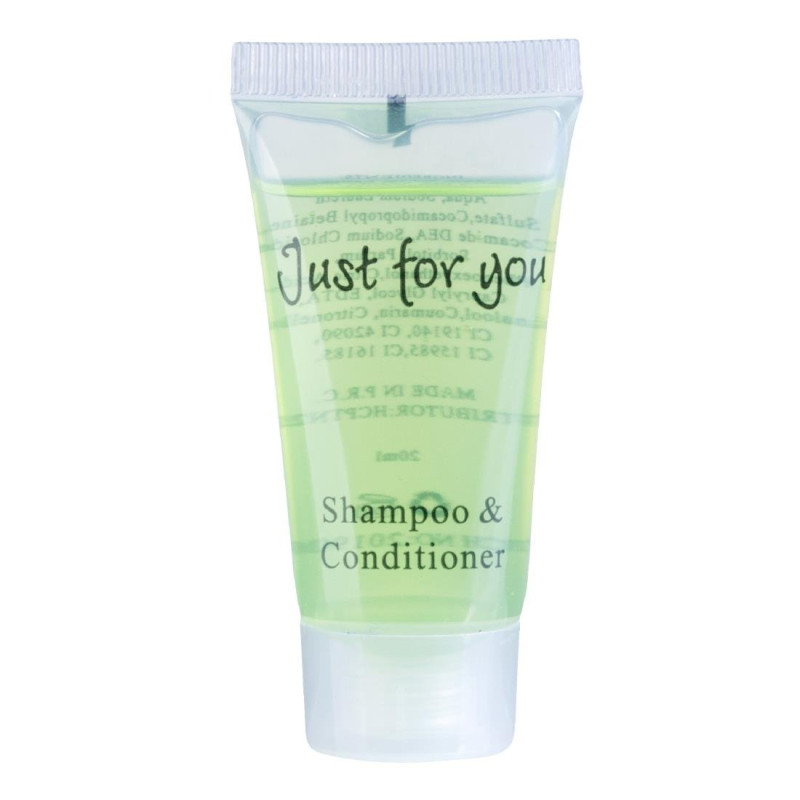 Shampoo und Conditioner Just For You - 20 ml - Packung mit 100 - FourniResto - Fourniresto Shampoo und Conditioner Just For You - 20 ml - Packung mit 100 - FourniResto - Fourniresto