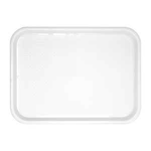 Plastik Fast-Food Tablett Weiß 345 x 265mm - Olympia KRISTALLON - Fourniresto