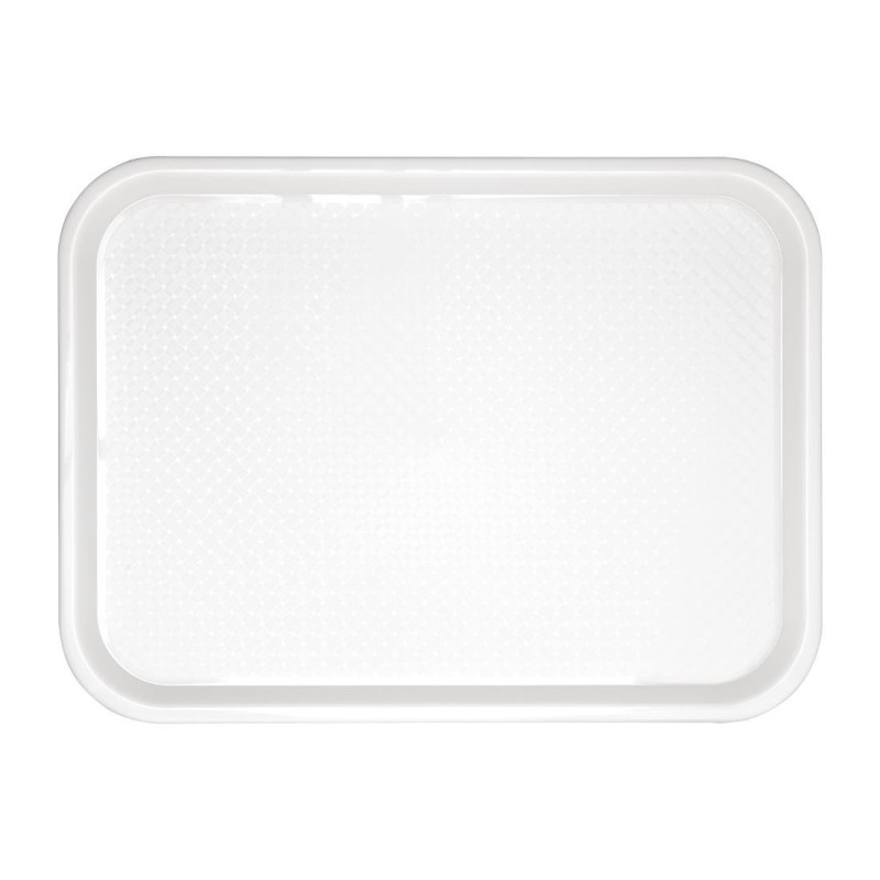 Plastik Fast-Food Tablett Weiß 345 x 265mm - Olympia KRISTALLON - Fourniresto Plastik Fast-Food Tablett Weiß 345 x 265mm - Olympia KRISTALLON - Fourniresto