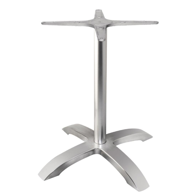 Tafelpoot Basis 4 Takken van Geborsteld Aluminium - Bolero Tafelpoot Basis 4 Takken van Geborsteld Aluminium - Bolero
