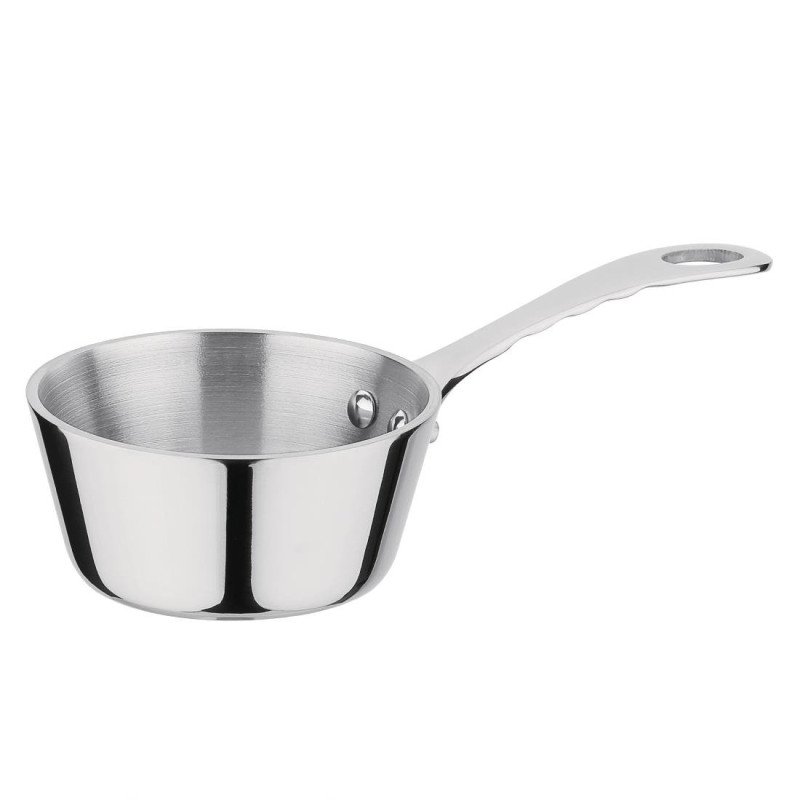 Mini Edelstahl-Sauciere 85mm - Vogue - Fourniresto Mini Edelstahl-Sauciere 85mm - Vogue - Fourniresto
