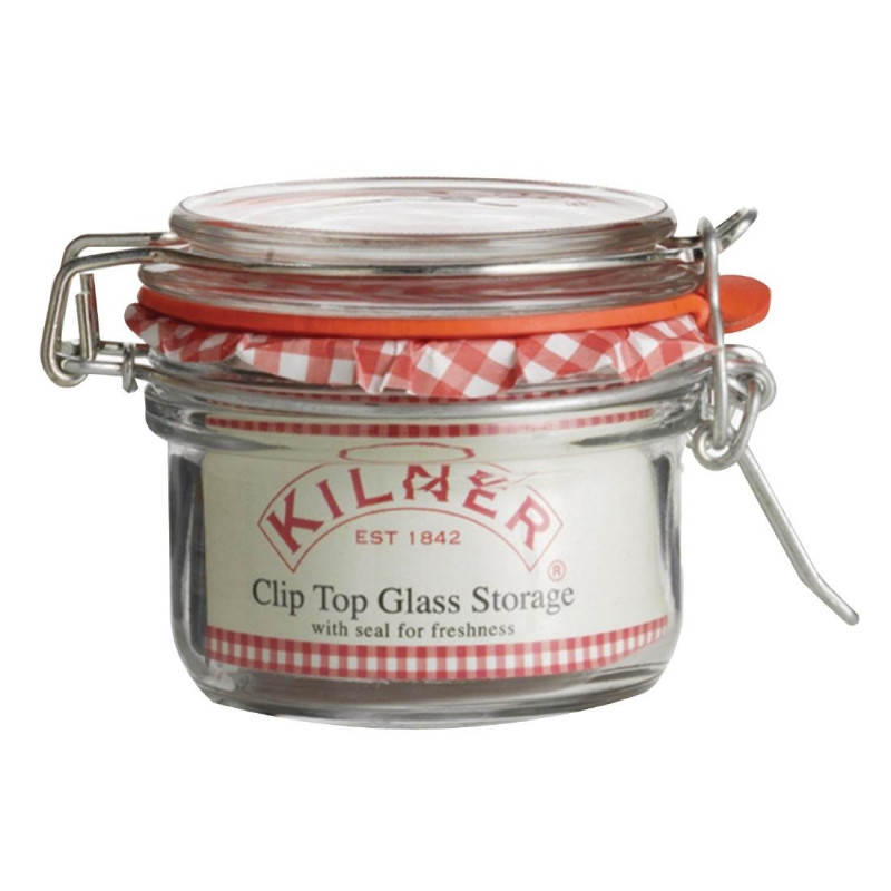 Jar with Clip Lid - 125ml - FourniResto - Fourniresto Jar with Clip Lid - 125ml - FourniResto - Fourniresto