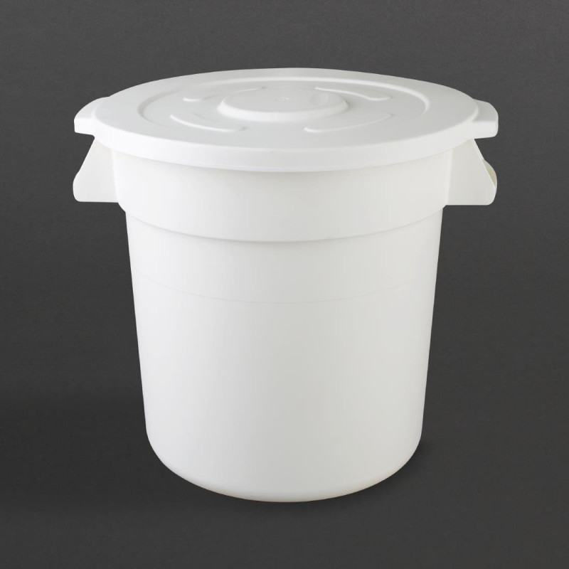 Runder weißer Behälter 76L - Vogue - Fourniresto Runder weißer Behälter 76L - Vogue - Fourniresto