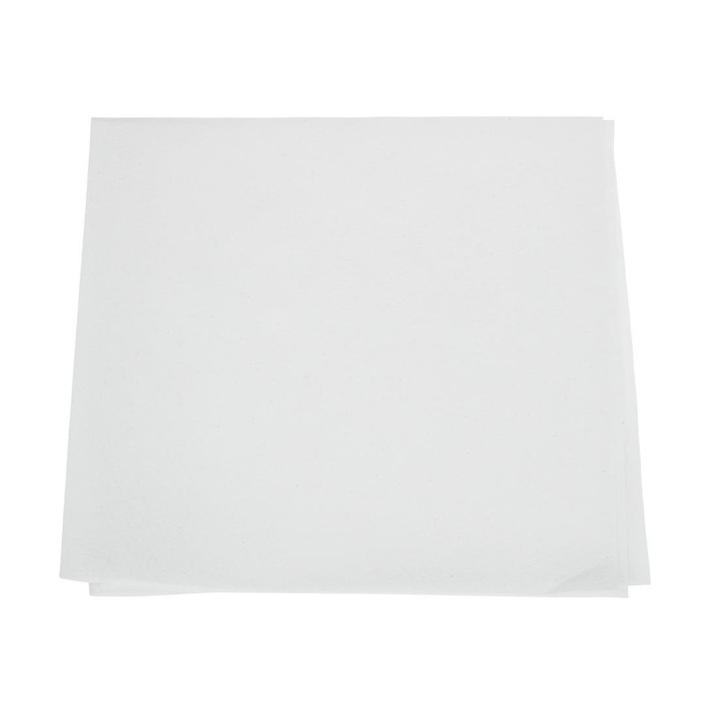 Servietten Snacking aus weißem Papier 1-lagig 330 x 330 mm - Packung mit 5000 Stück - FourniResto Servietten Snacking aus weißem Papier 1-lagig 330 x 330 mm - Packung mit 5000 Stück - FourniResto