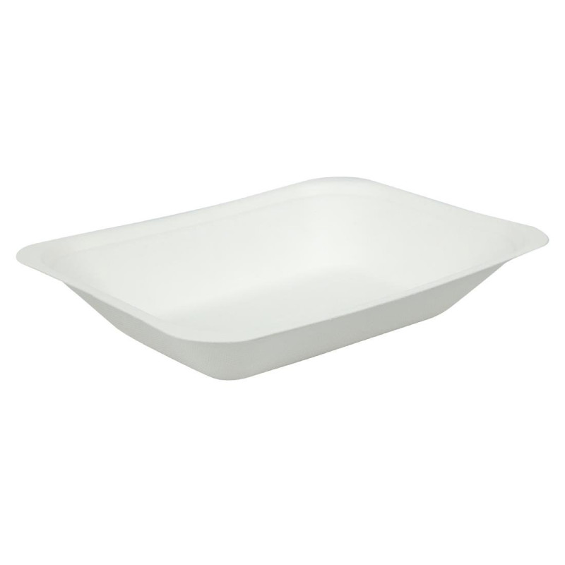 Pommes-Schalen aus Bagasse - P 175mm - Packung mit 500 - Vegware Pommes-Schalen aus Bagasse - P 175mm - Packung mit 500 - Vegware