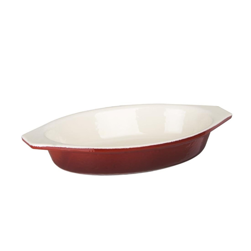 Auflaufform Oval Rot - 650 ml - Vogue Auflaufform Oval Rot - 650 ml - Vogue
