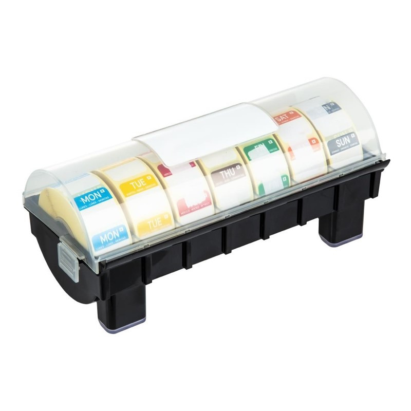 Verwijderbare kleurcoderingsetiketten met dispenser - Vogue Verwijderbare kleurcoderingsetiketten met dispenser - Vogue