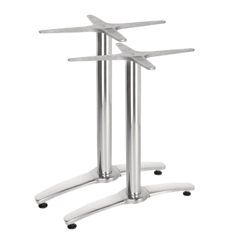 Double Aluminum Table Leg - Set of 2 - Bolero Double Aluminum Table Leg - Set of 2 - Bolero