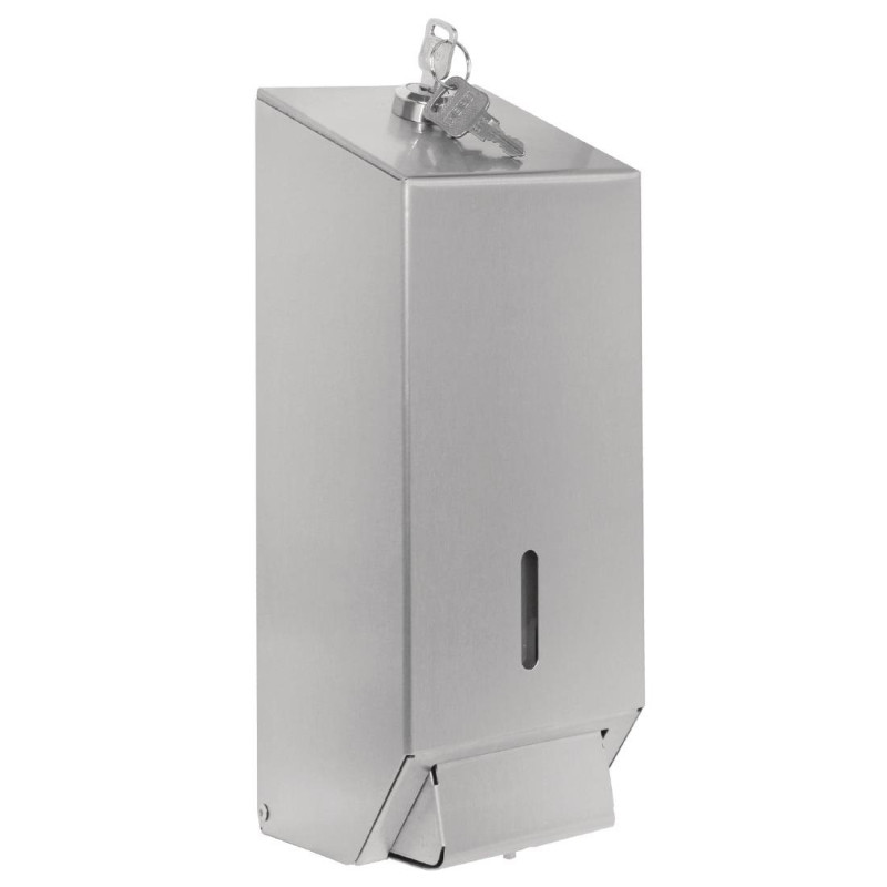 Zeepdispenser van roestvrij staal - 1L - Jantex Zeepdispenser van roestvrij staal - 1L - Jantex