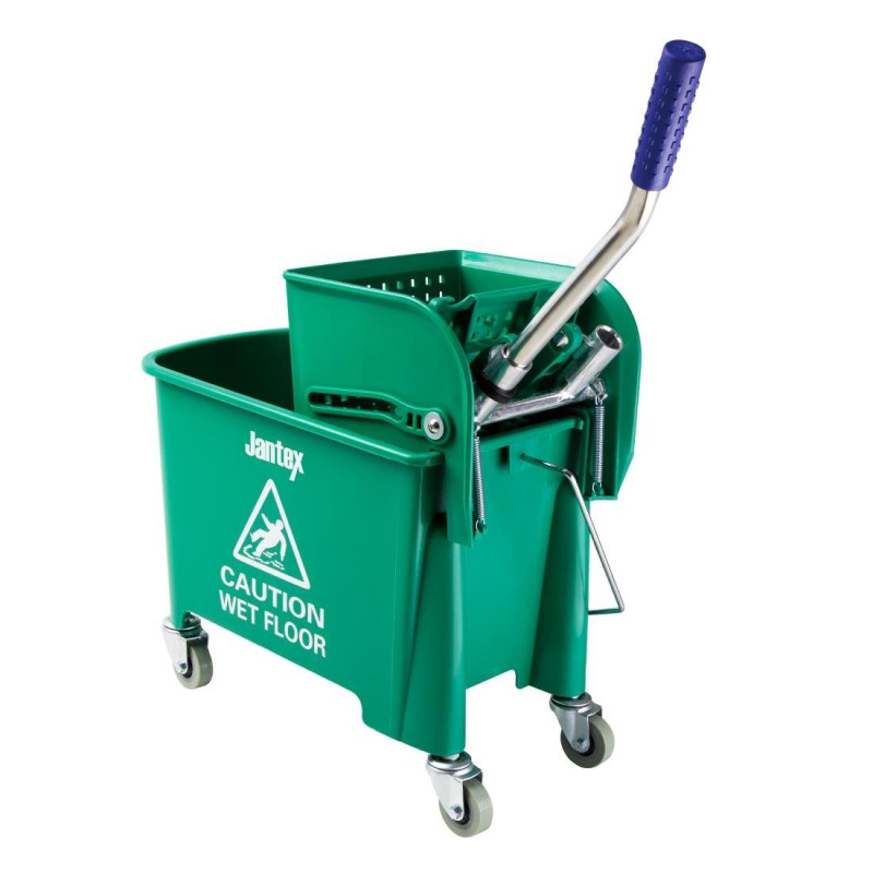 Eimer mit grünem Auswringmechanismus - 20L - Jantex - Fourniresto Eimer mit grünem Auswringmechanismus - 20L - Jantex - Fourniresto