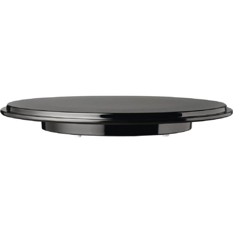 Plat à gâteau en mélamine Pure noir - Ø310mm - APS - Fourniresto Plat à gâteau en mélamine Pure noir - Ø310mm - APS - Fourniresto