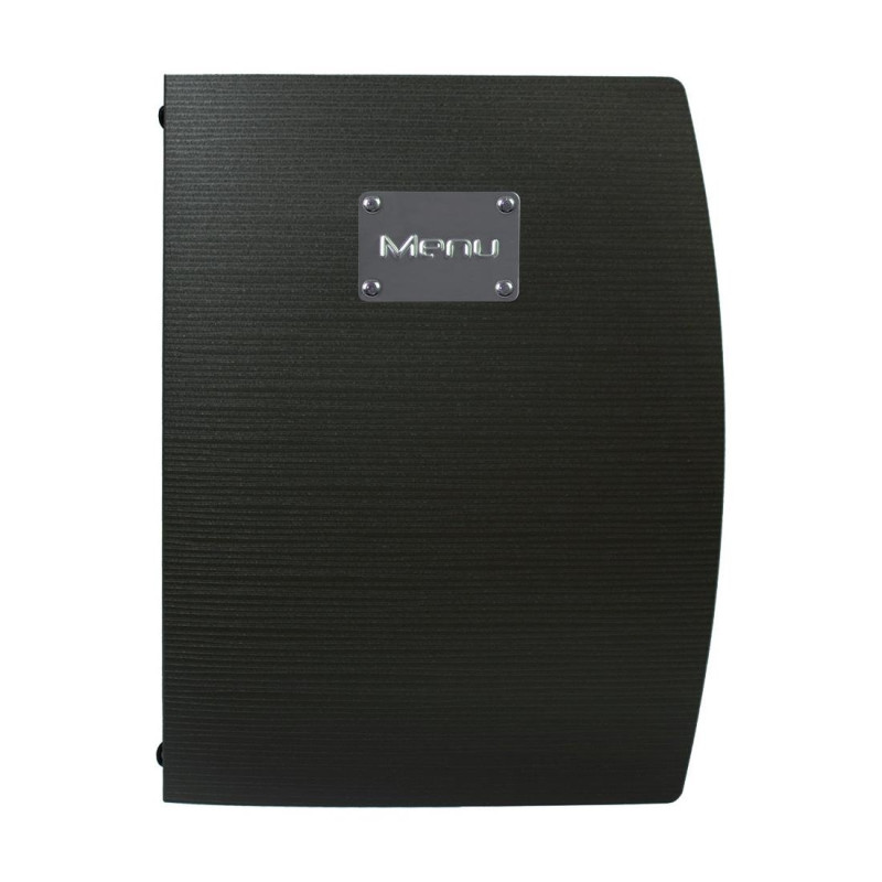Zwarte menuhouder Rio A4 - Securit - Fourniresto Zwarte menuhouder Rio A4 - Securit - Fourniresto