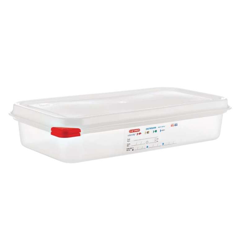 Voedselcontainer GN1/3 - 2,5L - Set van 4 - Araven - Fourniresto Voedselcontainer GN1/3 - 2,5L - Set van 4 - Araven - Fourniresto