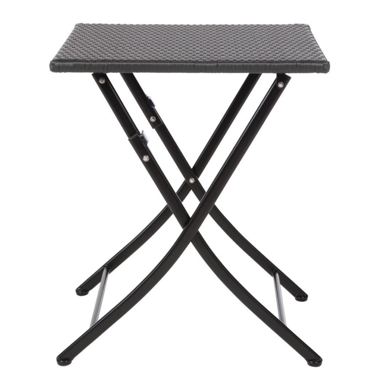 Vierkante inklapbare rieten tafel - 600mm - Bolero - Fourniresto Vierkante inklapbare rieten tafel - 600mm - Bolero - Fourniresto