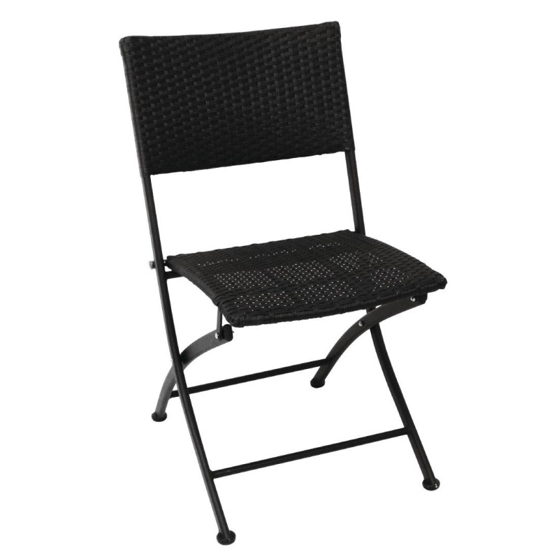 Klappstühle aus Rattan - 2er-Set - Bolero - Fourniresto Klappstühle aus Rattan - 2er-Set - Bolero - Fourniresto