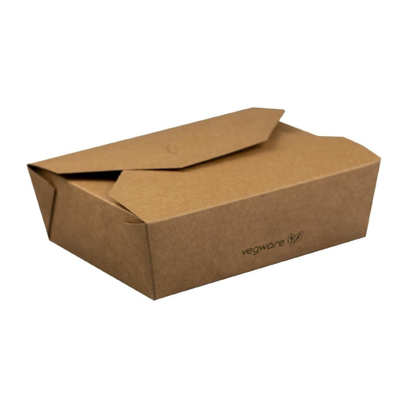 Kartonnen voedselverpakkingen nr. 5 - 1,05L - Set van 150 - Vegware Kartonnen voedselverpakkingen nr. 5 - 1,05L - Set van 150 - Vegware