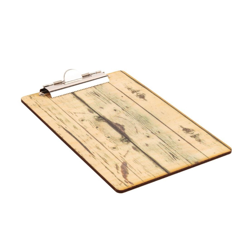 Plaat menuhouder licht houten effect A5 - Olympia - Fourniresto Plaat menuhouder licht houten effect A5 - Olympia - Fourniresto