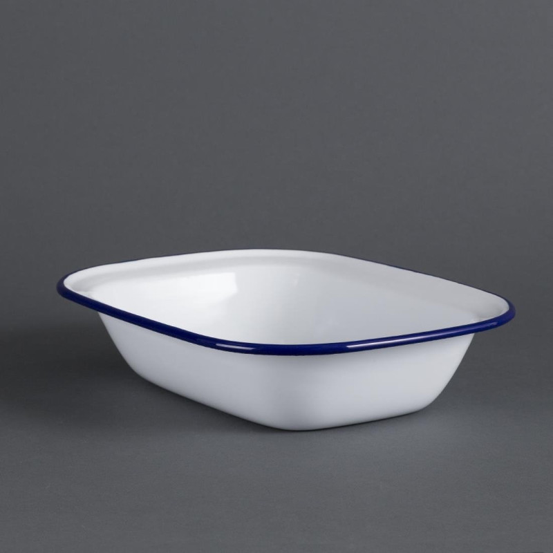 Serveerschaal geëmailleerd staal 280x190x55mm - Set van 6 - Olympia - Fourniresto Serveerschaal geëmailleerd staal 280x190x55mm - Set van 6 - Olympia - Fourniresto