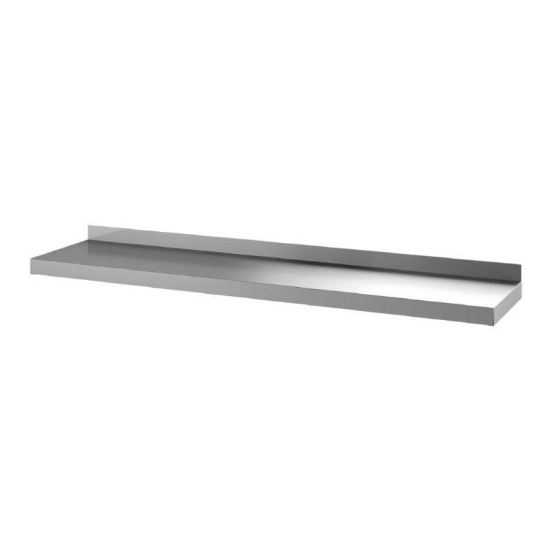 Wandplank van roestvrij staal zonder beugels - L 1800 x D 400 mm - Gastro M Wandplank van roestvrij staal zonder beugels - L 1800 x D 400 mm - Gastro M