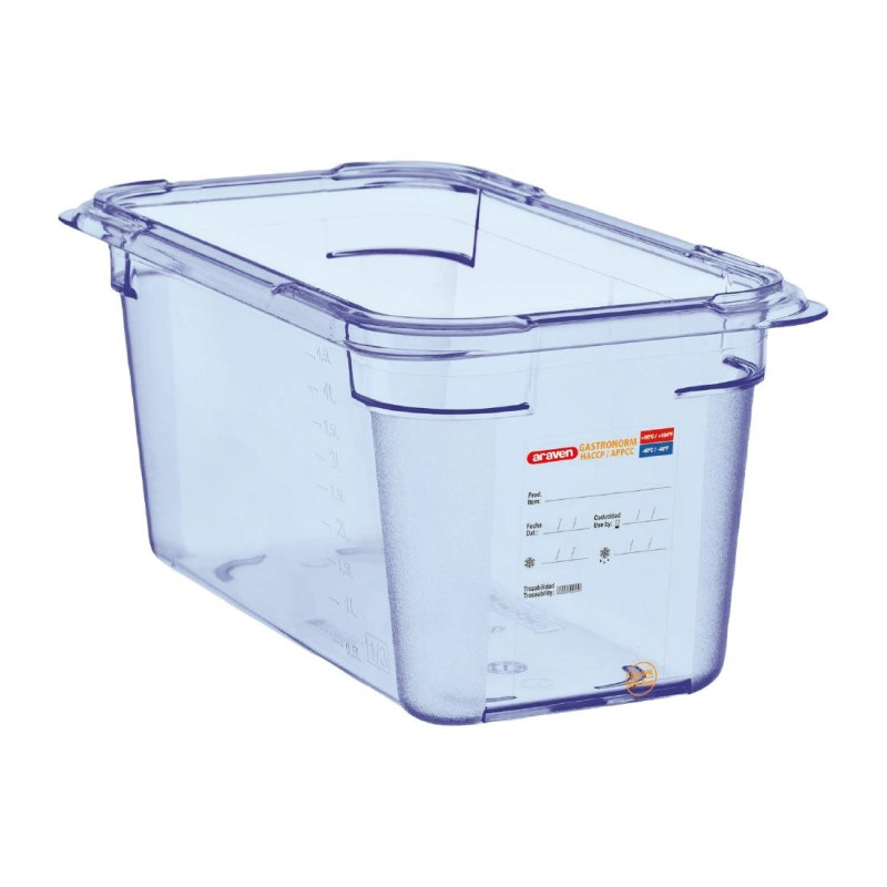 Luftdichte blaue ABS-GN1/4 150mm-Box - Araven - Fourniresto Luftdichte blaue ABS-GN1/4 150mm-Box - Araven - Fourniresto