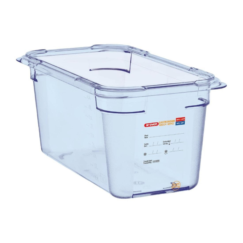Luftdichte blaue ABS-GN1/3-Box 150mm - Araven - Fourniresto Luftdichte blaue ABS-GN1/3-Box 150mm - Araven - Fourniresto