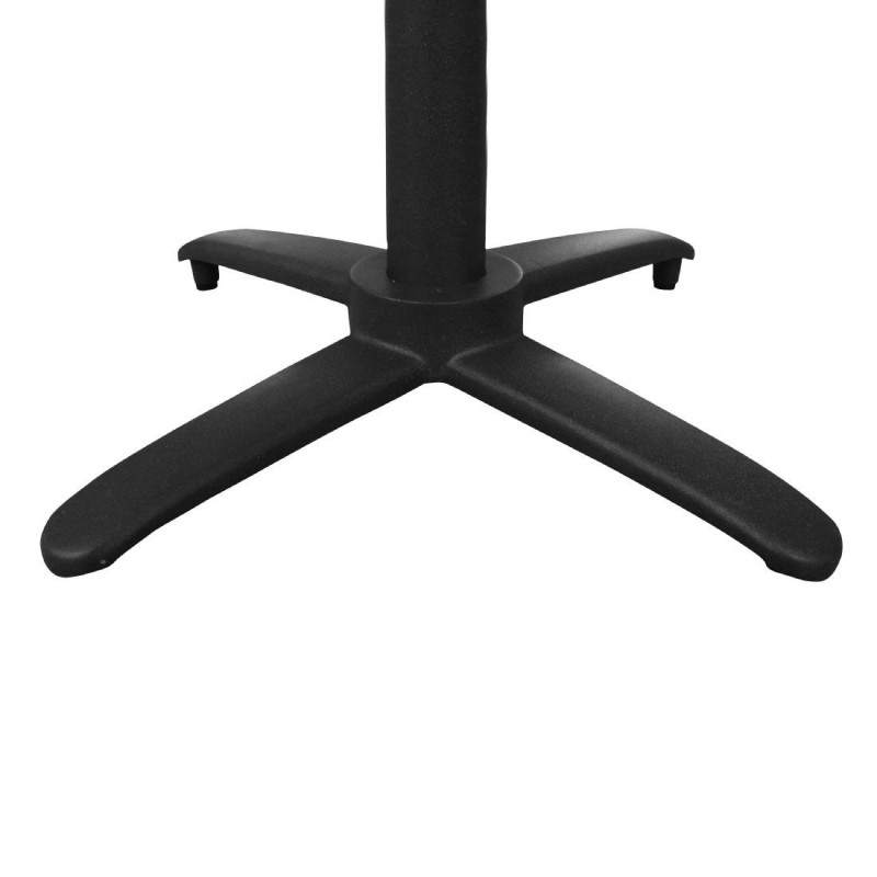 Pied de Table Basculant en Aluminium Noir - L 480mm - Bolero Pied de Table Basculant en Aluminium Noir - L 480mm - Bolero