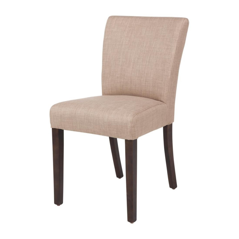 Moderne stoel van ongebleekt jute - Set van 2 - Bolero - Fourniresto Moderne stoel van ongebleekt jute - Set van 2 - Bolero - Fourniresto