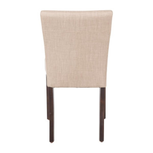 Moderne stoel van ongebleekt jute - Set van 2 - Bolero - Fourniresto