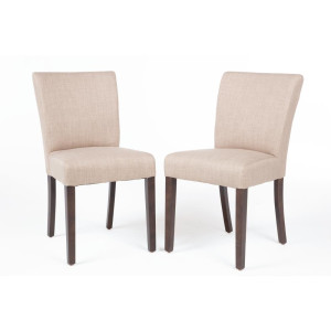 Moderne stoel van ongebleekt jute - Set van 2 - Bolero - Fourniresto