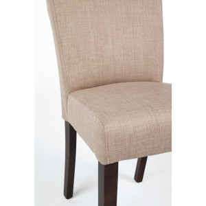 Moderne stoel van ongebleekt jute - Set van 2 - Bolero - Fourniresto