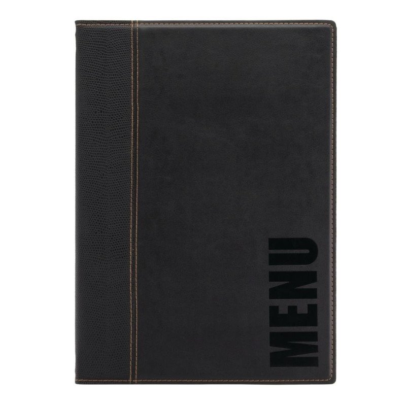 Moderne Speisekartenhalter A4 Schwarz - Securit - Fourniresto Moderne Speisekartenhalter A4 Schwarz - Securit - Fourniresto