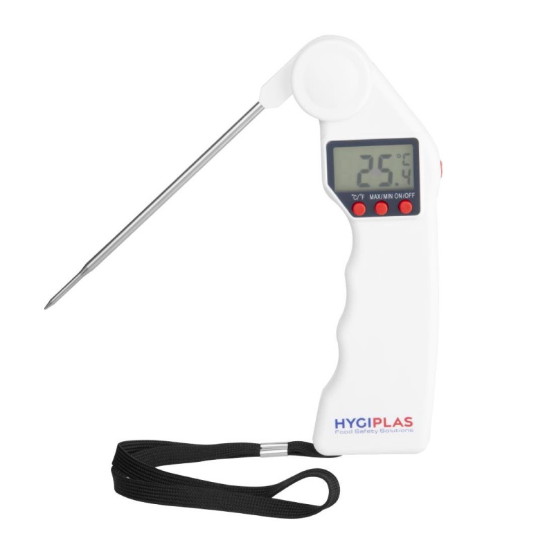 Folding Easytemp White Probe Thermometer - Hygiplas - Fourniresto Folding Easytemp White Probe Thermometer - Hygiplas - Fourniresto