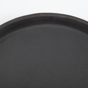 Antislip glasvezel ronde zwarte serveerplank 280mm - Olympia KRISTALLON - Fourniresto