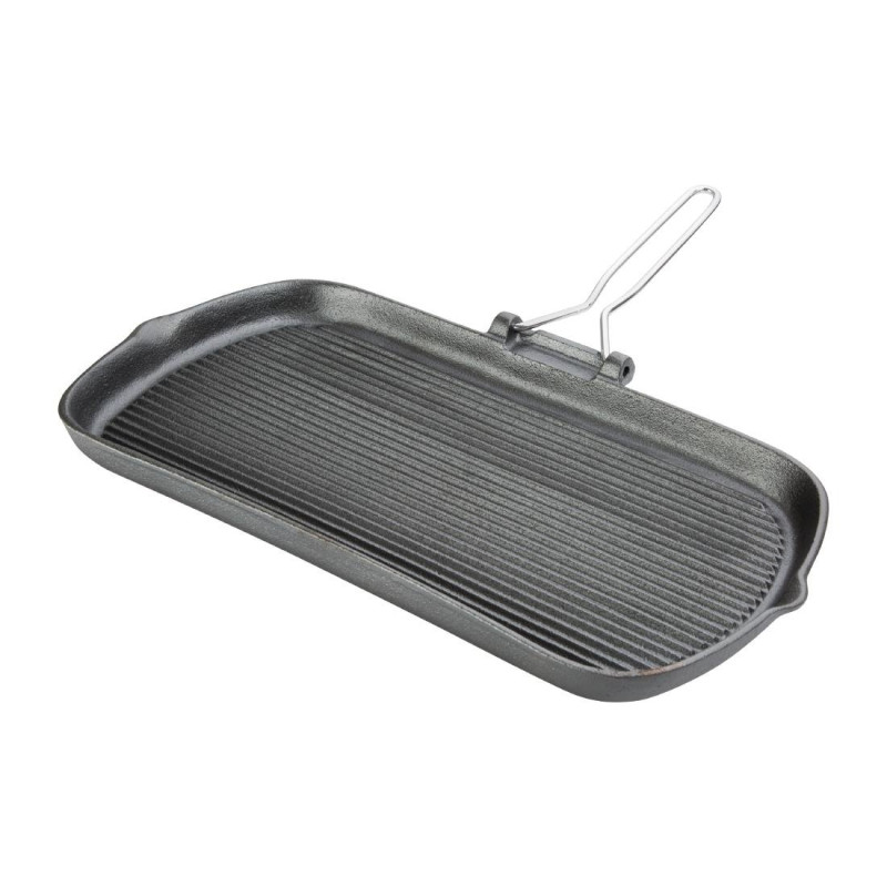 Grillpan van gietijzer - L 225 x D 380mm - Vogue Grillpan van gietijzer - L 225 x D 380mm - Vogue