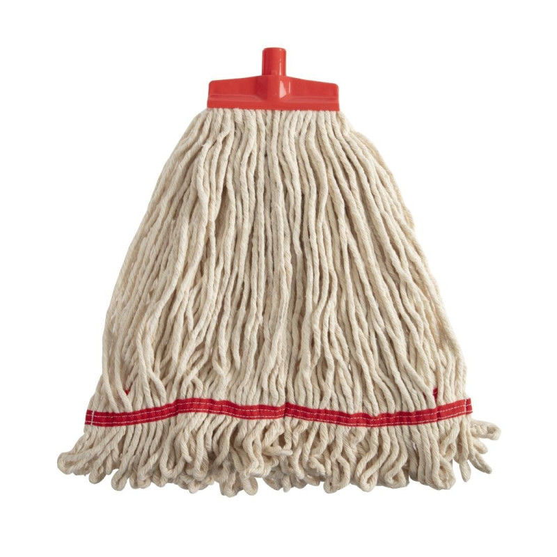 Broom mop head with red retaining band - Scot Young - Fourniresto Broom mop head with red retaining band - Scot Young - Fourniresto
