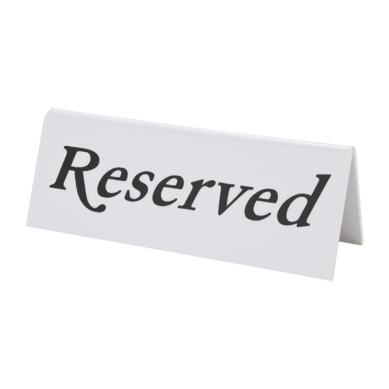 Tischschild "Reserviert" - Set von 10 - Olympia - Fourniresto Tischschild "Reserviert" - Set von 10 - Olympia - Fourniresto