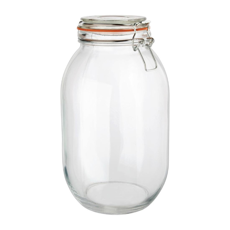 Einmachglas mit Clip-Verschluss 2L - Vogue - Fourniresto Einmachglas mit Clip-Verschluss 2L - Vogue - Fourniresto