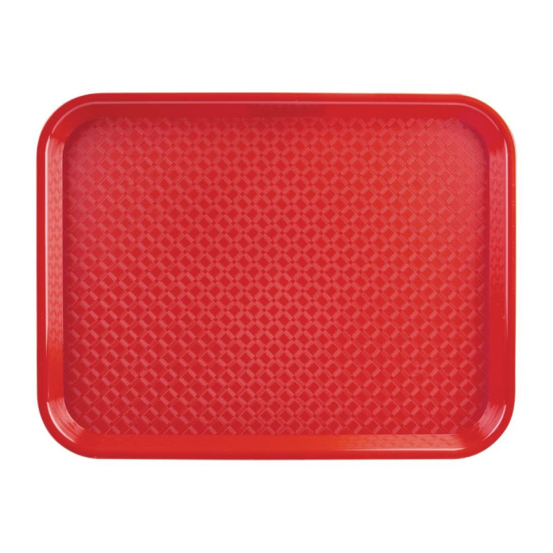 Red Self-Service Tray 450 X 350mm - Olympia KRISTALLON - Fourniresto Red Self-Service Tray 450 X 350mm - Olympia KRISTALLON - Fourniresto