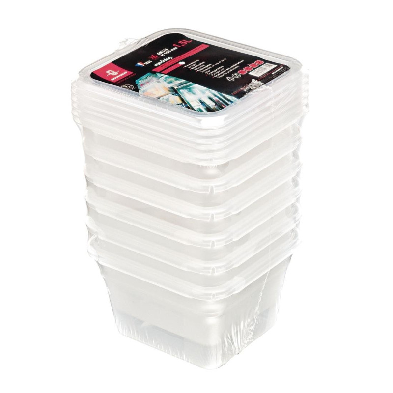 Aufbewahrungsbox GN1/6 Modulus für den intensiven Gebrauch 2L - Set mit 6 Stück - Bourgeat - Fourniresto Aufbewahrungsbox GN1/6 Modulus für den intensiven Gebrauch 2L - Set mit 6 Stück - Bourgeat - Fourniresto