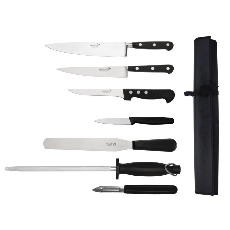 Set van 7 messen met hoes - DEGLON Set van 7 messen met hoes - DEGLON