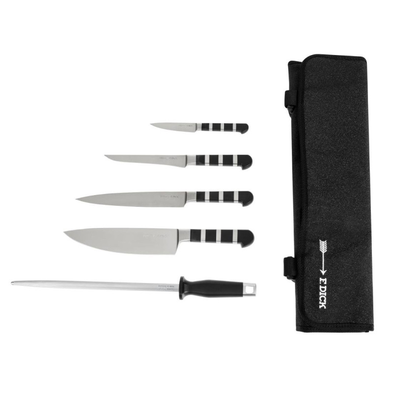 Messer-Set 5-teilig mit Etui - Dick Messer-Set 5-teilig mit Etui - Dick