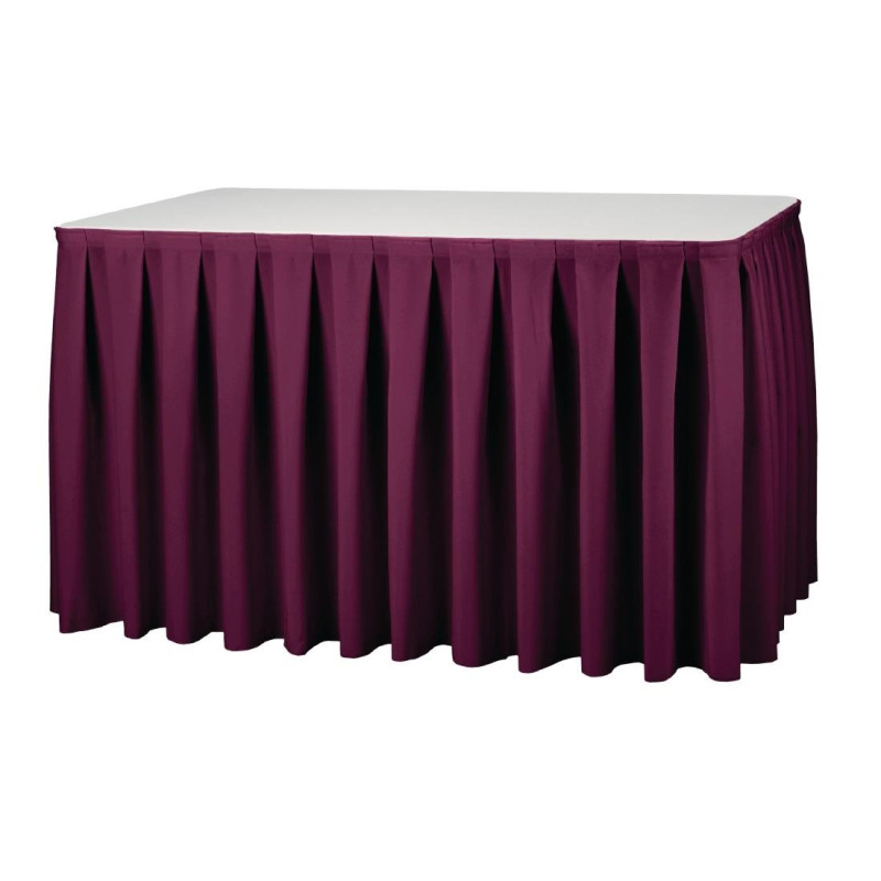Burgundy pleated underskirt - FourniResto - Fourniresto Burgundy pleated underskirt - FourniResto - Fourniresto