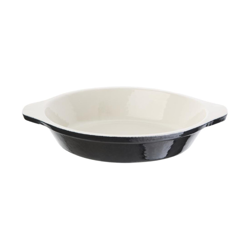 Ovenschaal rond zwart 750 ml - Vogue - Fourniresto Ovenschaal rond zwart 750 ml - Vogue - Fourniresto