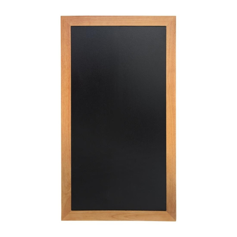 Wall chalkboard long teak finish 1000 x 560mm - Securit - Fourniresto Wall chalkboard long teak finish 1000 x 560mm - Securit - Fourniresto